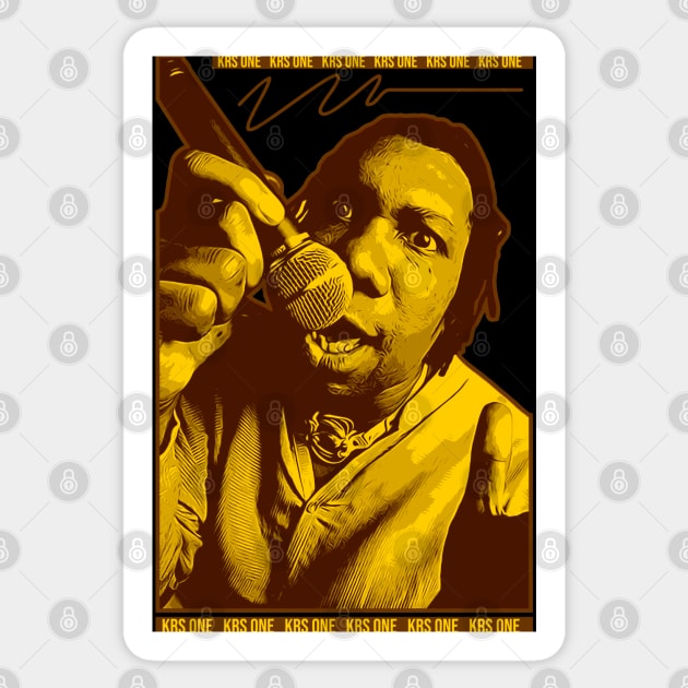 KRS One legacy in hip hop Sticker by Nana On Here